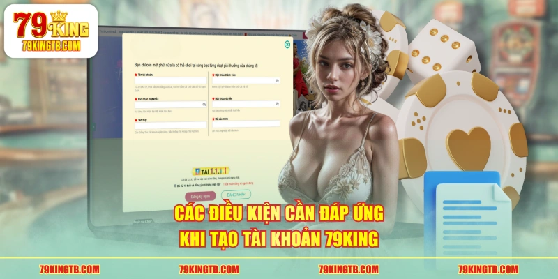 Các điều kiện cần đáp ứng khi tạo tài khoản 79KING